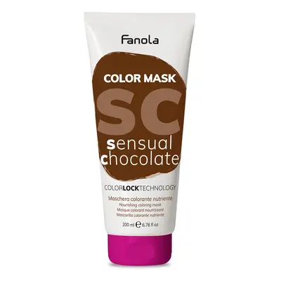 Fanola Color Mask - barevné masky Sensual Chocolate (čokoládová), 200 ml