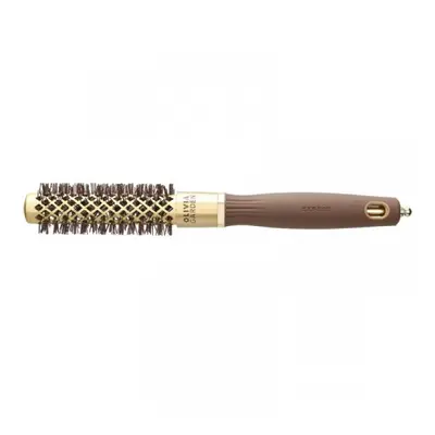 Olivia Garden Expert BlowOut Shine Wavy Bristles Gold/Brown - keramický kartáč na foukání hnědo-