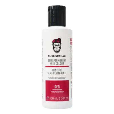 Slick Gorilla Semi-Permanent Hair Colour - semi-permanentní barva na vlasy, 100 ml RED - červená