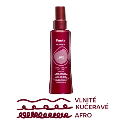 Fanola Wonder Curl Spray - sprej pro vlnité, kudrnaté a afro vlasy, 150 ml