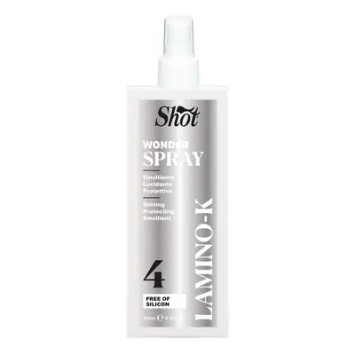 Shot Lamino K Wonder Spray 4 - sprej na vlasy s anti-frizz efektem, 200 ml