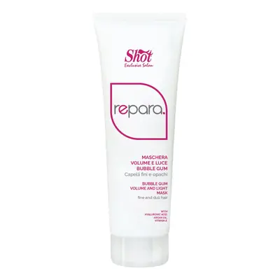 Shot Repara Bubble Gum Volume and Shine Mask - maska ​​s leskem vhodná pro jemné a matné vlasy, 