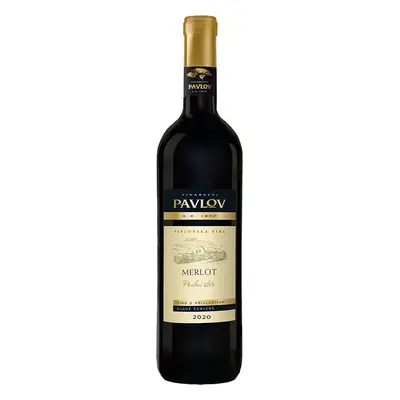 Vinařství Pavlov Merlot 2020 pozdní sběr