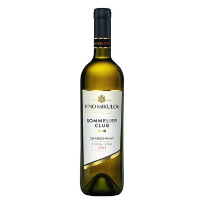 Víno Mikulov Sommelier Club Chardonnay 2023 pozdní sběr