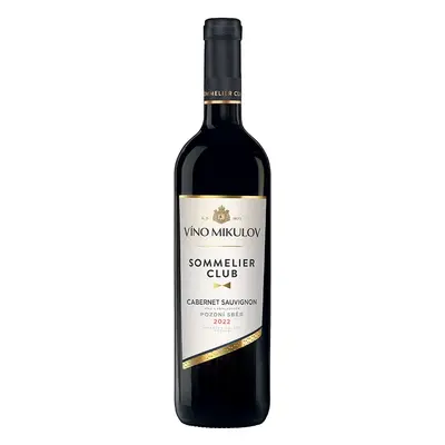 Víno Mikulov Sommelier Club Cabernet Sauvignon 2022 pozdní sběr