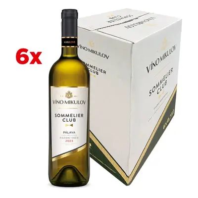 Víno Mikulov Sommelier Club Pálava 2023 6 ks - BLACK FRIDAY