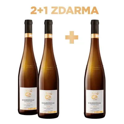 Habánské sklepy Chardonnay 2021 pozdní sběr 2+1 ZDARMA