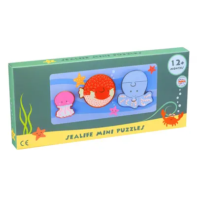 Orange Tree Toys Dřevěné mini puzzle - Mořský svět