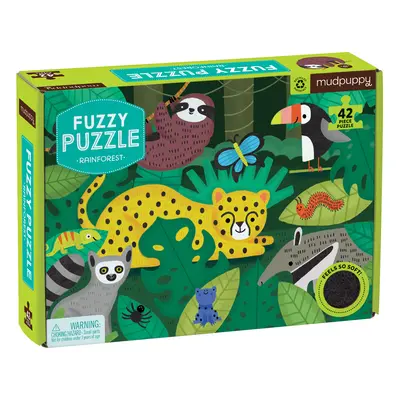 Mudpuppy Fuzzy Puzzle - Deštný prales (42 dílků)