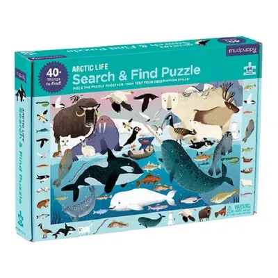 Mudpuppy Puzzle hledej a najdi - Arktický život (64 dílků)