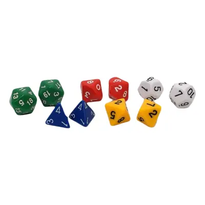 EDX Education Polyhedrální kostky (polyhedral dice assortment)