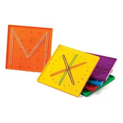 EDX Education Geoboard mix barev 6ks, 15 cm