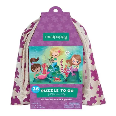 Mudpuppy Puzzle na cesty - Mořské panny ( (36 dílků)