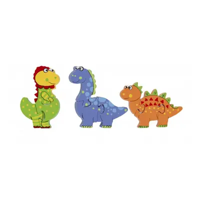 Orange Tree Toys Dřevěné mini puzzle - Dinosauři