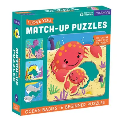 Mudpuppy Match-Up Puzzle - Mláďata z oceánu (12 dílků)