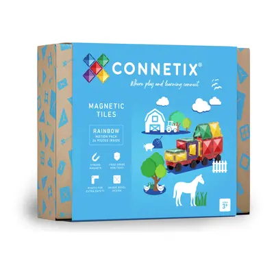 Magnetická stavebnice Connetix - Rainbow Motion Pack (24 ks)