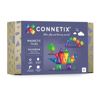 Magnetická stavebnice Connetix - Rainbow Mini Pack (24 ks)