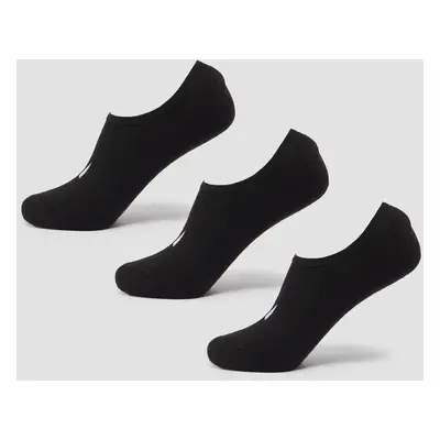 MP Unisex Invisible Socks (3 Pack) - Black - UK 2-5