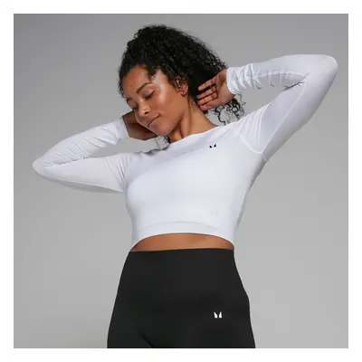 MP Dámský Shape Seamless Crop Top s Dlouhým Rukávem – Bílý - XXS