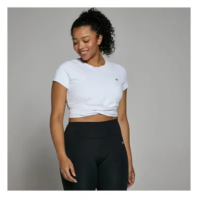 MP Dámský Power Crop Top s Krátkým Rukávem – Bílý - XXS