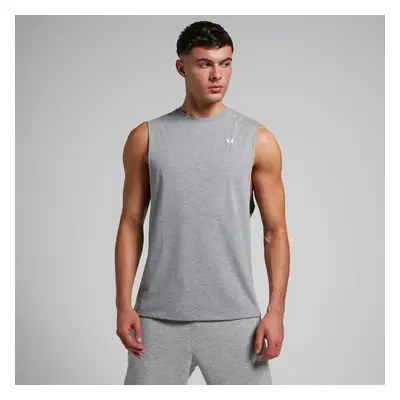 MP Pánský Rest Day Drop Armhole Top Bez Rukávů – Šedý Melír - S