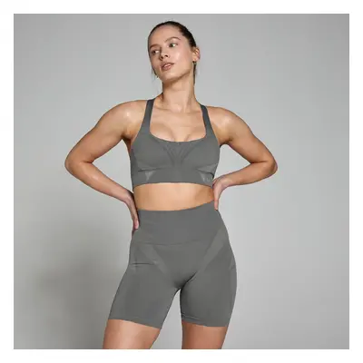 MP Dámská Tempo Ultra Geometric Seamless Sportovní Podprsenka – Tmavošedá - XL