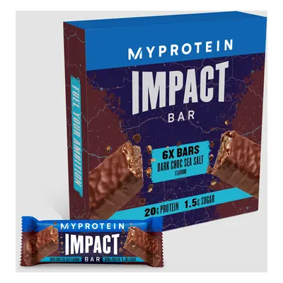 Impact Protein Bar - 6 x 64g - Hořká čokoláda s mořskou solí