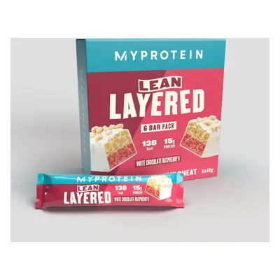 Lean Layered Bar - 6 x 40g - White Chocolate and Raspberry