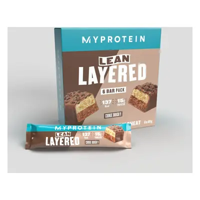 Lean Layered Bar - 6 x 40g - Chocolate and Cookie Dough