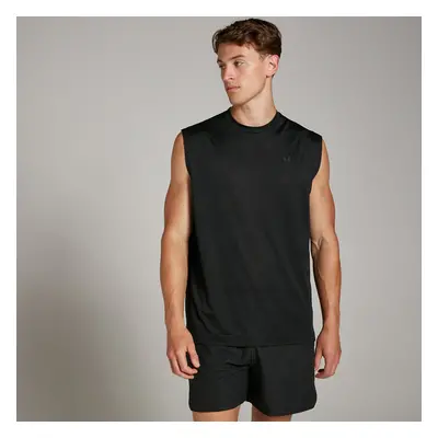 MP Pánské Tempo Oversized Mesh Training Tričko Bez Rukávů– Černé - XS