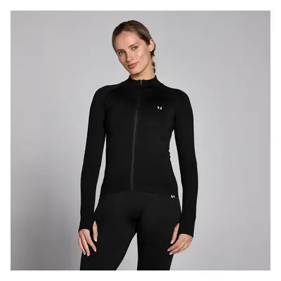 MP Dámská Shape Seamless Zip Through Bunda – Černá - S