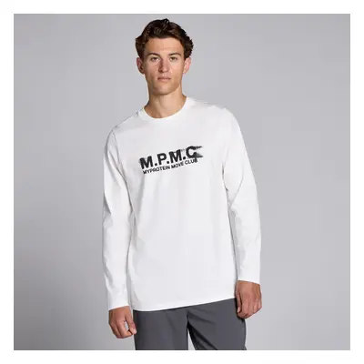 MP Pánský Lifestyle Top S Dlouhým Rukávem – Bílý - XS