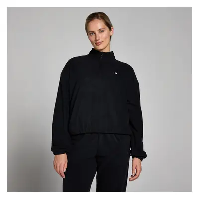 MP Dámská Funnel Neck 1/4 Zip Fleecová Mikina – Černá - S