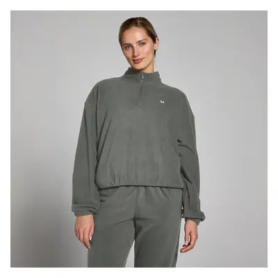 MP Dámská Funnel Neck 1/4 Zip Fleecová Mikina – Kovově Šedá - S