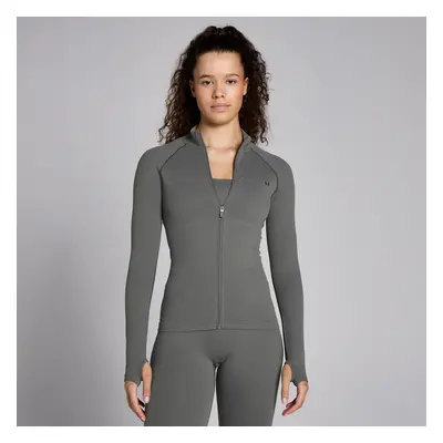 MP Dámská Lifestyle Waffle Seamless Full Zip Bunda – Kovově Šedá - L