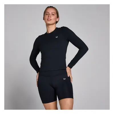 MP Dámský Tempo Good Body Fit Top s Dlouhým Rukávem – Černý - XS