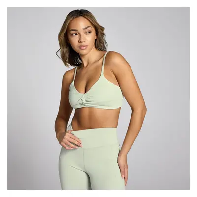 MP Women's Lifestyle Twist Front Sports Bra - Mineral Green - S