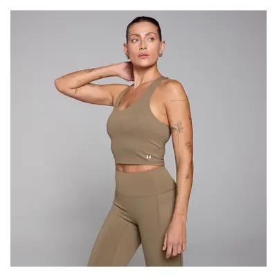 MP Dámské Active Racer Back Tričko Bez Rukávů – Khaki - XS