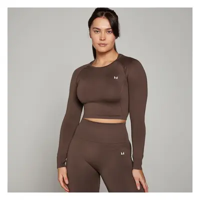 MP Dámský Shape Seamless Crop Top s Dlouhým Rukávem – Ořech - XS