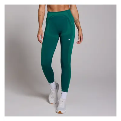 MP Dámské Tempo Seamless Hybrid Legíny – Tmavě Modrozelené - XXL