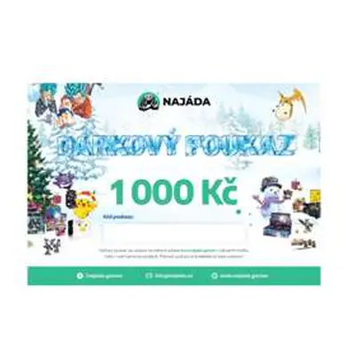 Vánoční dárkový poukaz 1000 Kč