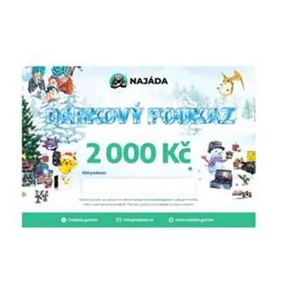 Vánoční dárkový poukaz 2000 Kč