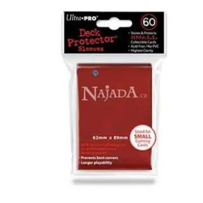 60 Small Ultra PRO Deck Protector Sleeves (Red)