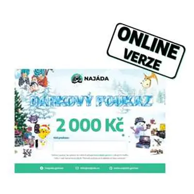 Vánoční dárkový poukaz 2000 Kč (online verze)