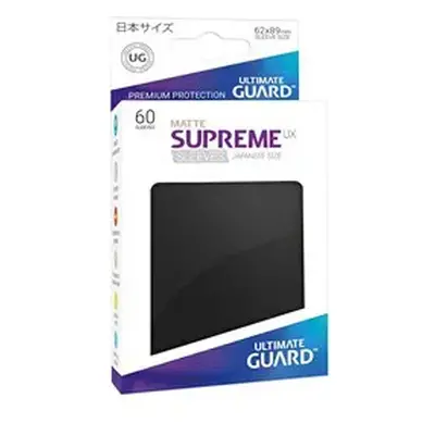 60 Ultimate Guard Supreme UX Matte Japanese Size Sleeves (Black)