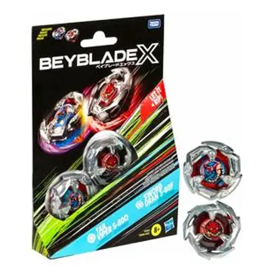 Beyblade X Tail Viper 5-80O and Sword Dran 3-60F Top Dual Pack Set