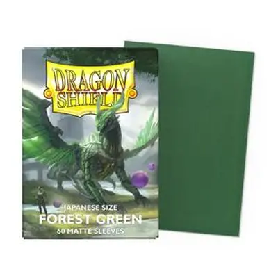 60 Small Dragon Shield Outer Sleeves - Matte Forest Green