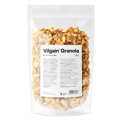 Vilgain Granola – pistácie s brusinkami 400 g