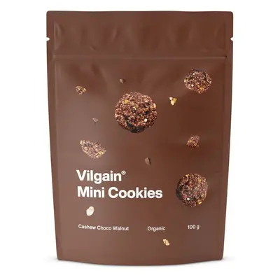 Vilgain Mini Cookies BIO – kešu, čokoláda a vlašské ořechy 100 g