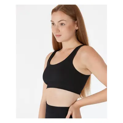 Vilgain Seamless Ribbed Bra – black